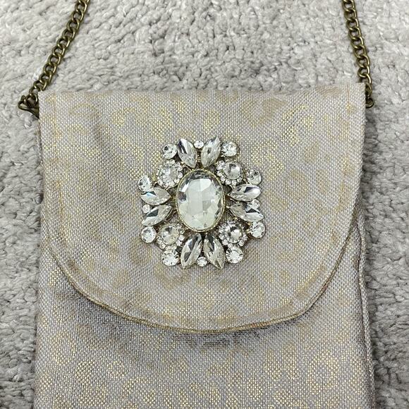 Gypsy South Atlanta 2-Pocket Phone Crossbody Bag Embellished Boho - Picture 2 of 5